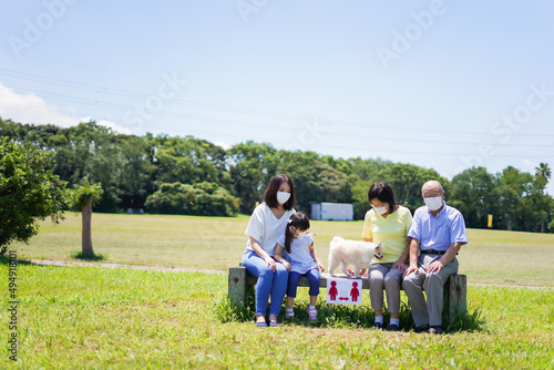 感染症に気をつける家族