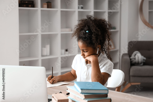 Little African-American gir...