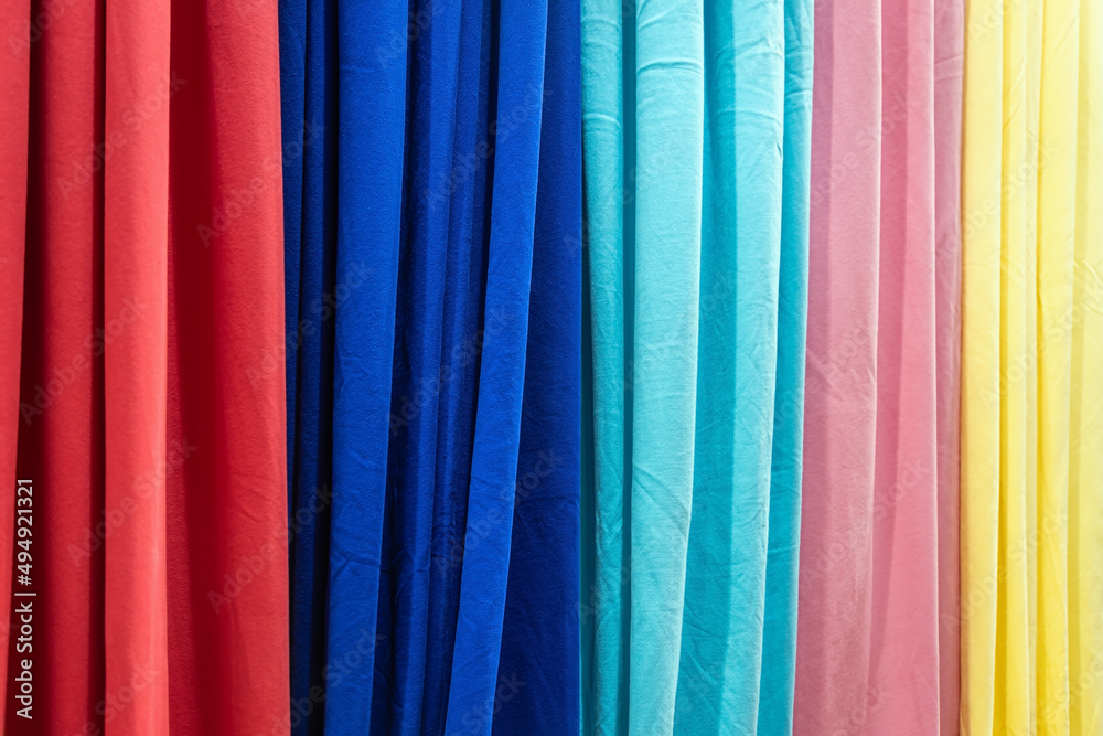 fabrics made of different materials, shades and colors for the production fabrics made of different materials, shades and colors for the production