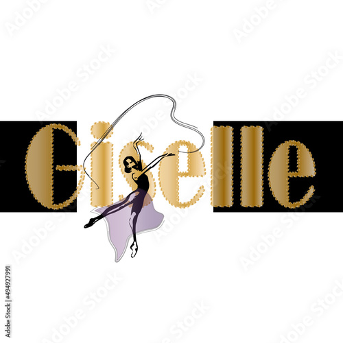 Ballerina, ballet Giselle. Dancer