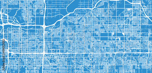 Urban vector city map of Mesa, Arizona , United States of America photo