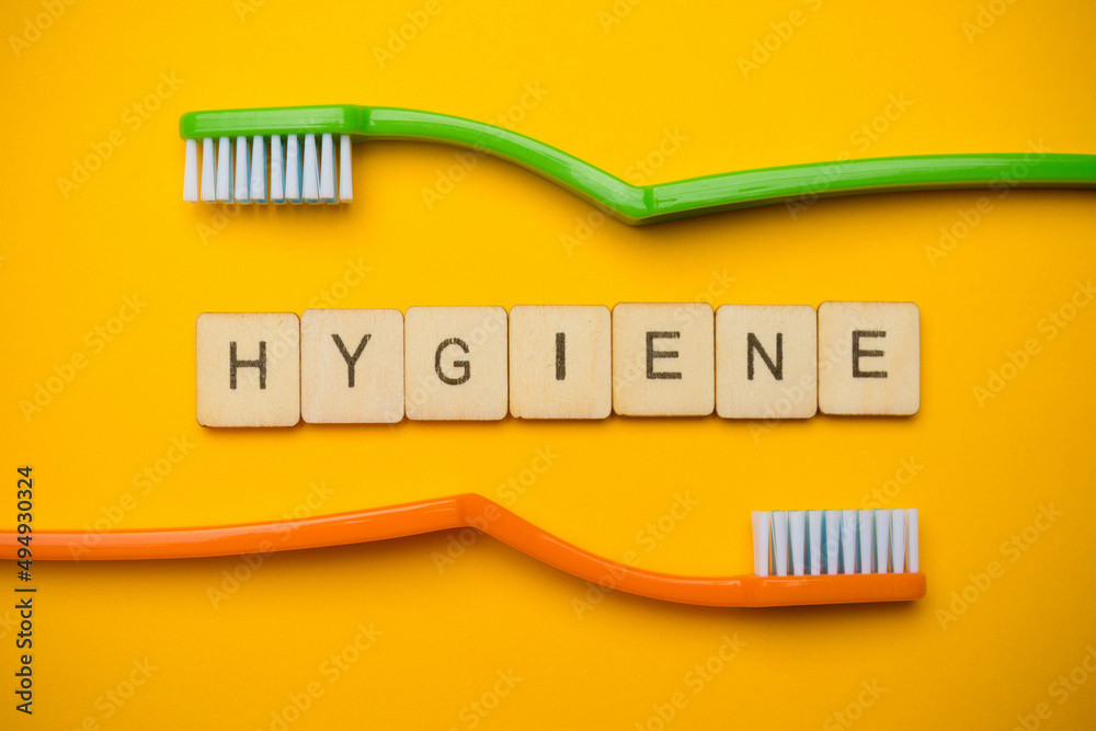 Top down oral health concept Top down oral health concept