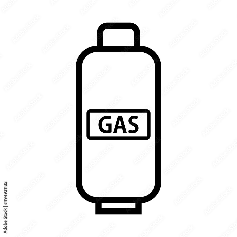 Propane gas can icon. Vector. Propane gas can icon. Vector.