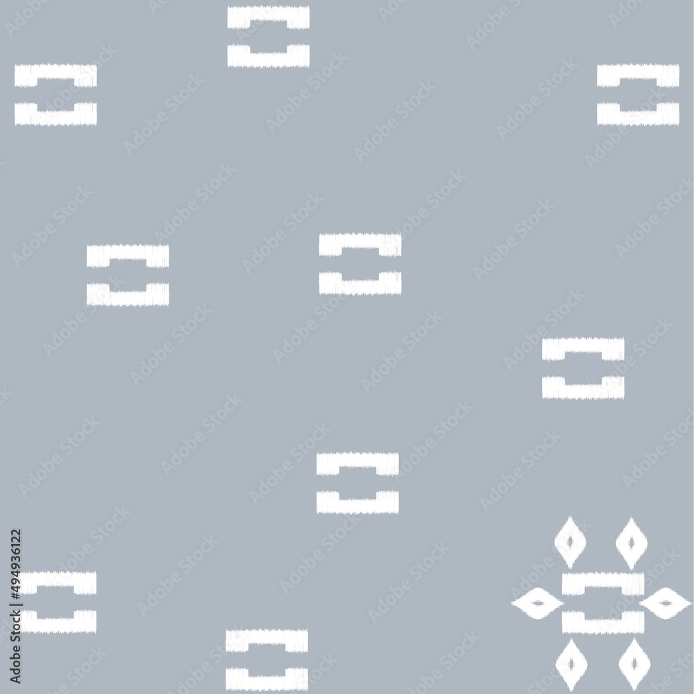 white elephant pattern on indigo background