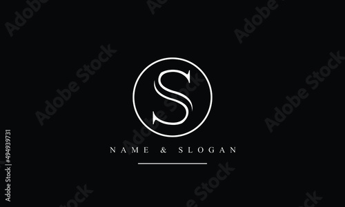 SO, OS, S, O abstract letters logo monogram