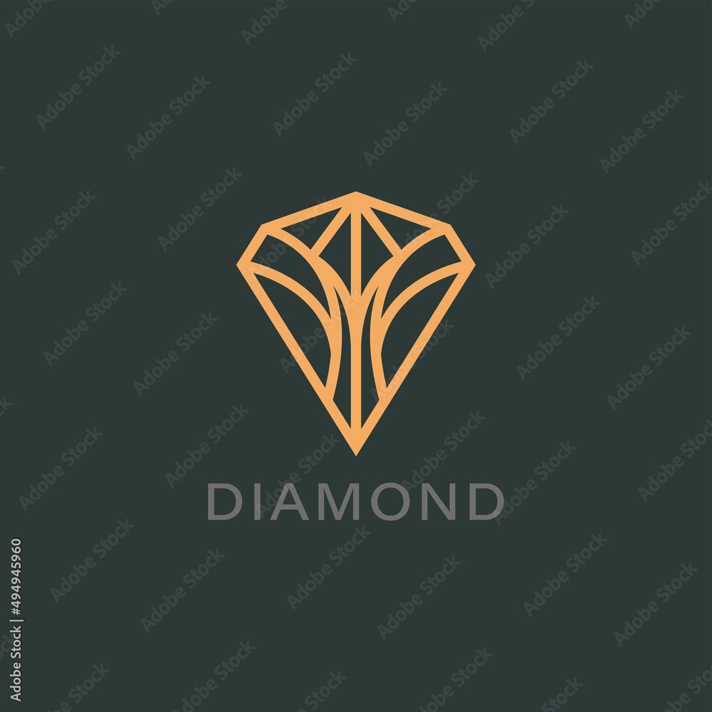 Diamond icon logo vector design with luxury line art style concept. Crystal sign symbol for jewelry store, fashion shop, marriage engagement template. Diamond icon logo vector design with luxury line art style concept. Crystal sign symbol for jewelry store, fashion shop, marriage engagement template.