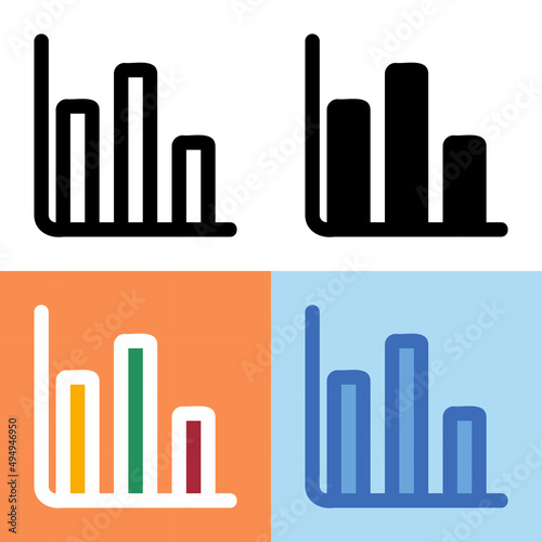 Illustration vector graphic of Chart Icon. Perfect for user interface  new application  etc