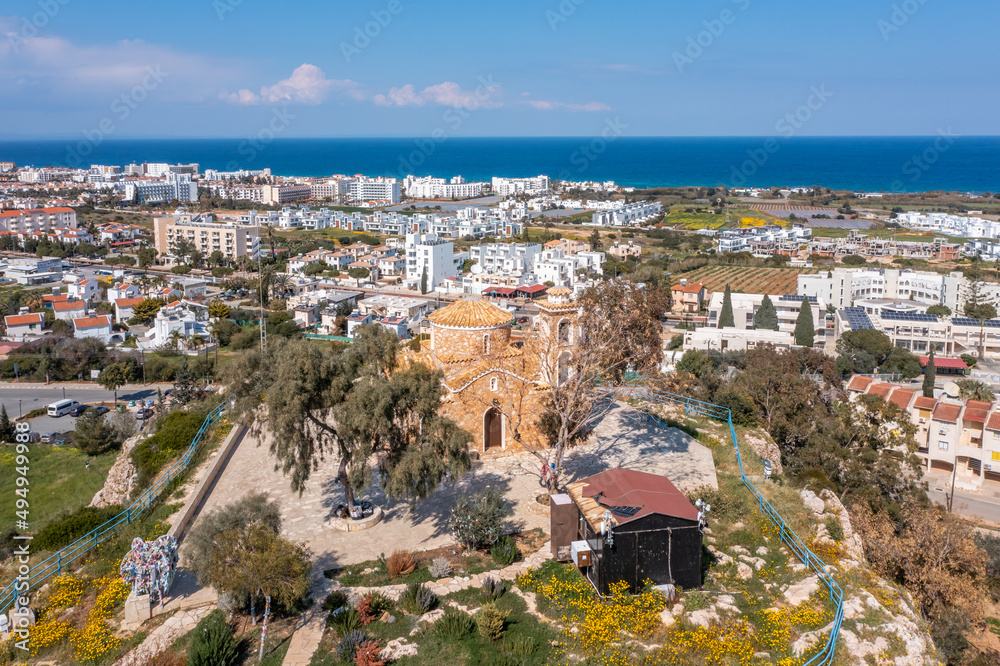 Orthodox church Profitis Ilias, located close to Protaras, Cyprus