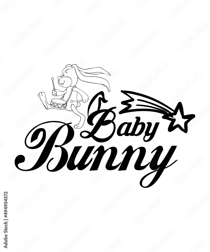 Fototapeta premium Hoppy Easter Svg, Cute Easter Bunny, Happy Easter Svg, Kids Easter Svg, Funny Easter, Girl Easter Shirt Svg File for Cricut & Silhouette Png,Happy EASTER SVG PNG, Easter shirt svg