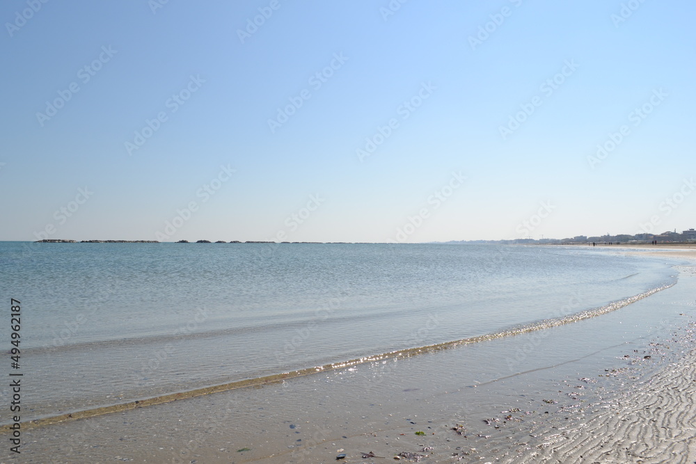 We are located in Cesenatico, an Italian town in Romagna, on the coast of the Adriatic Sea. View of the port, beach, sea.