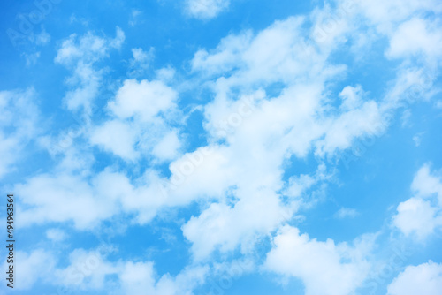 Bright blue sky - background