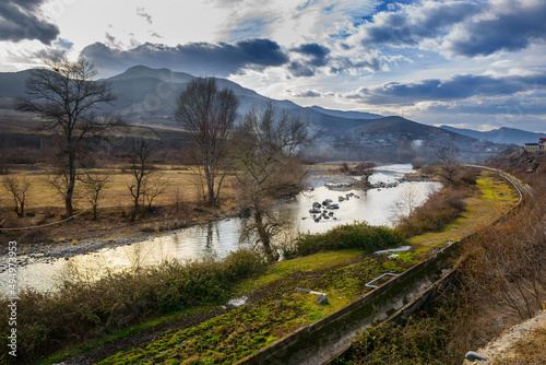 Fabulous view of Debed River at the Armenia-Georgia border