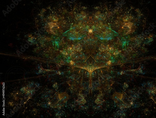 Wallpaper Mural Imaginatory fractal abstract background Image Torontodigital.ca