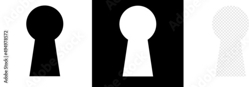 Vector of keyhole icons photo
