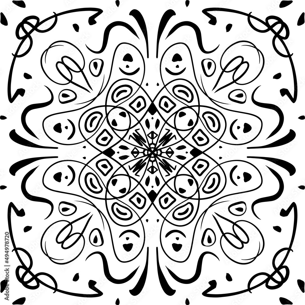Vector mandala can be used for web projects