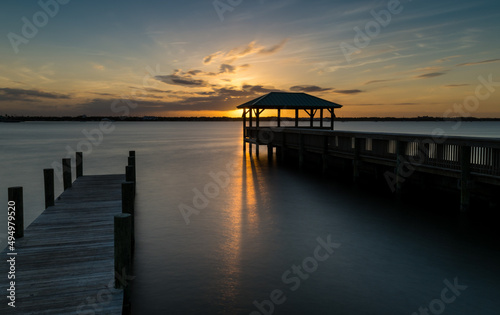 sunset at the pier © Darrell