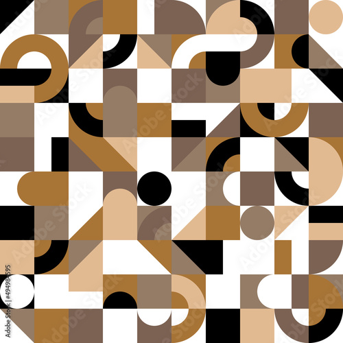 Geometric vintage pattern seamless. Vector illustration for modern background design.