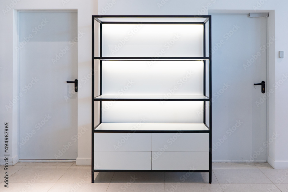 wardrobe with shelves