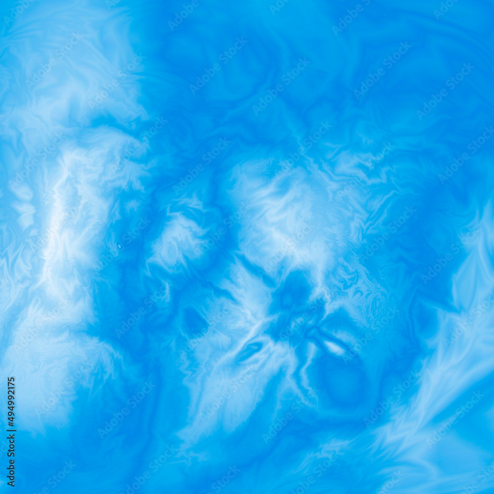 Ice blue abstract texture background. Color fluid. Imitation of acrylic painting. Vector backdrop.