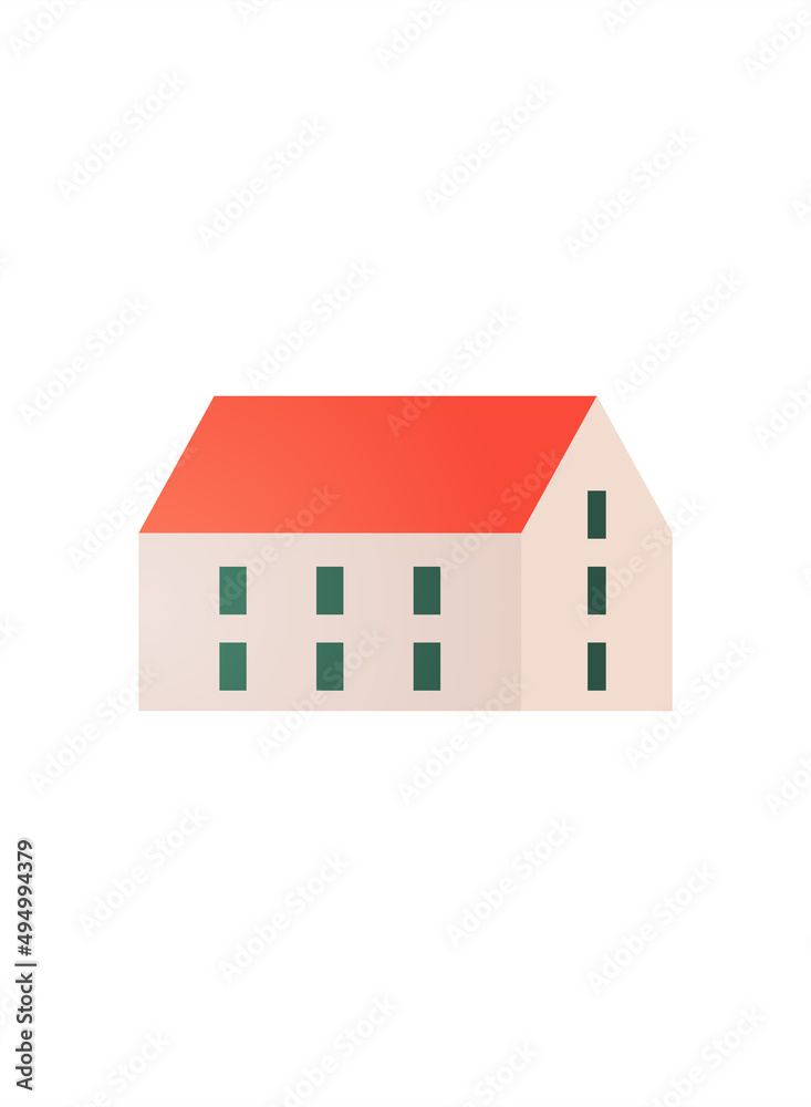 Property and building flat illustration. Property and building flat illustration.