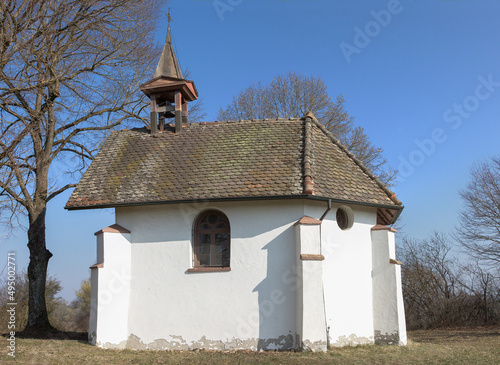On a small hill in the southeast of the village of Weigheim in Germany, lies the St. Wendelin's Chapel, a sacred treasure of cultural and historical value. photo