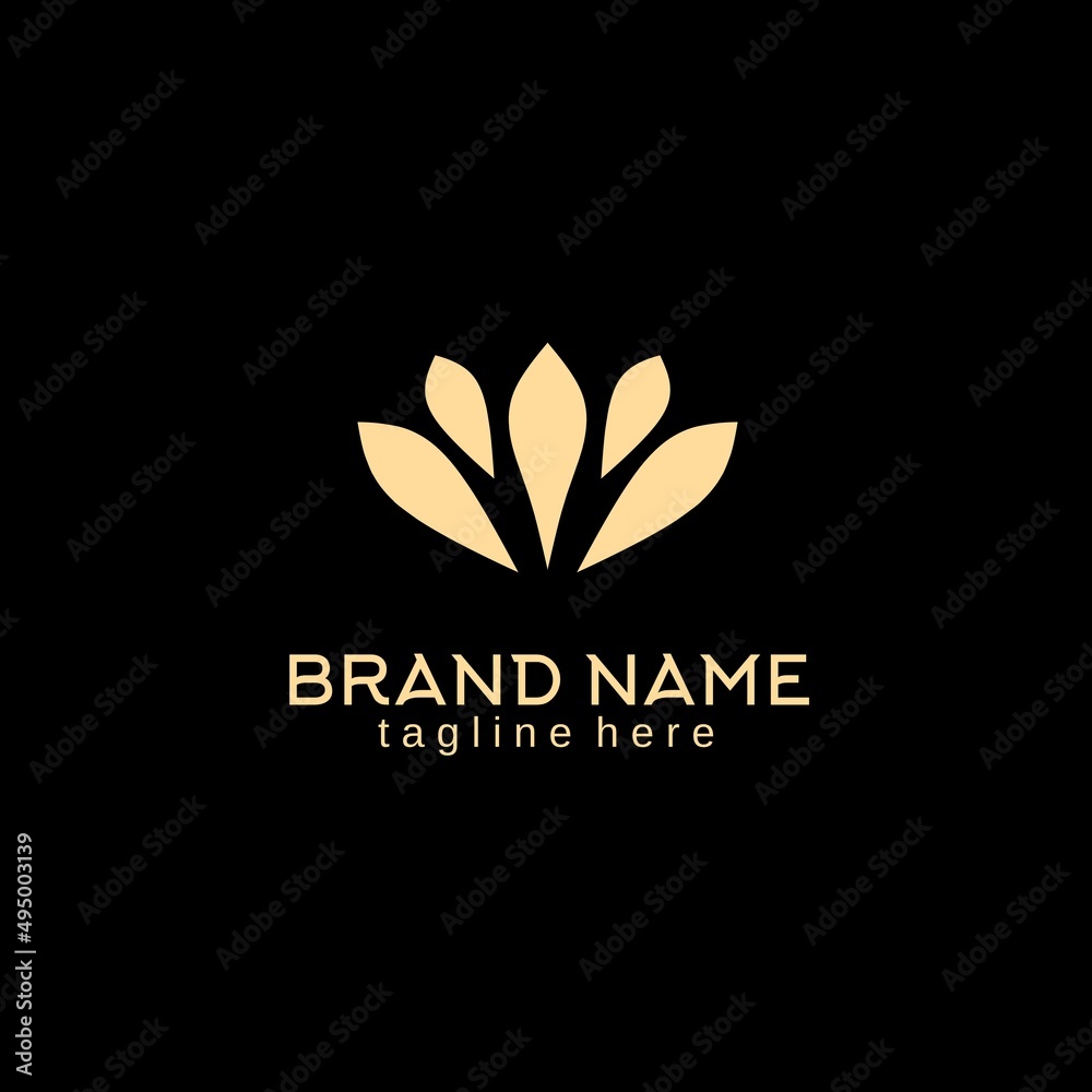 Fototapeta premium Lotus logo design, which is great for any purpose related to health or natural beauty