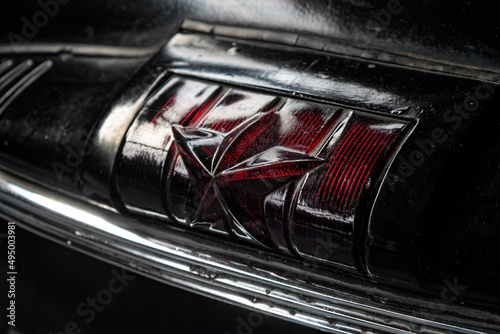 Back of an old vintage car