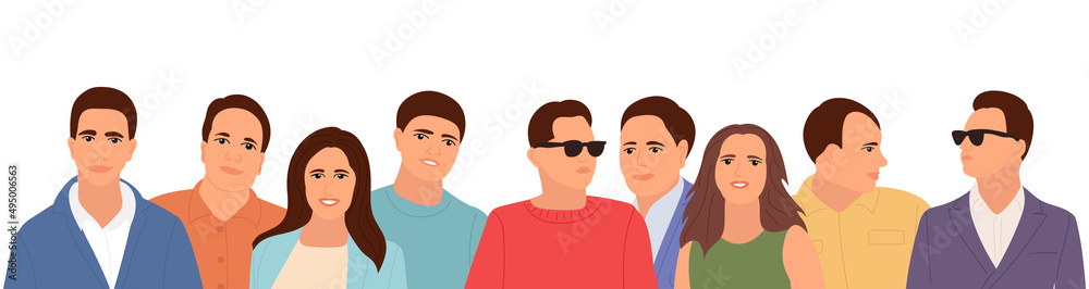 people portrait flat design, silhouette, isolated, vector people portrait flat design, silhouette, isolated, vector