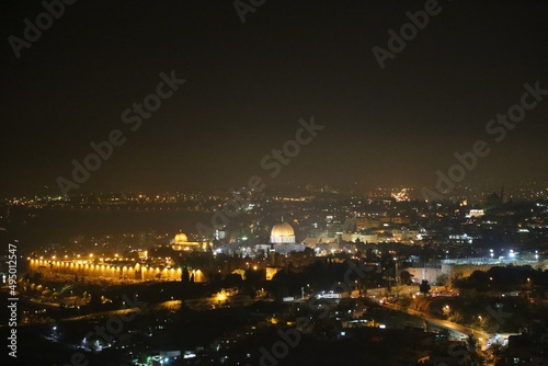 night view of jerusalem