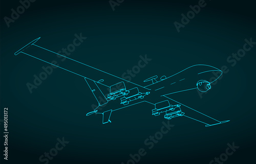 Combat drone illustration