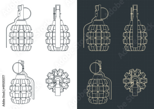 Hand grenade blueprints