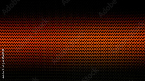 yellow mesh illustration with dark pattern.