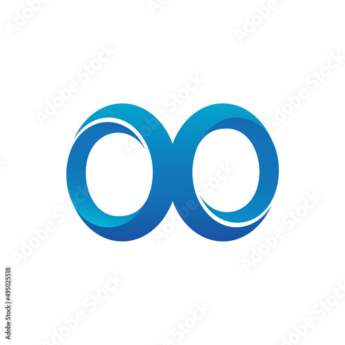 Letter O and X Logo Vector