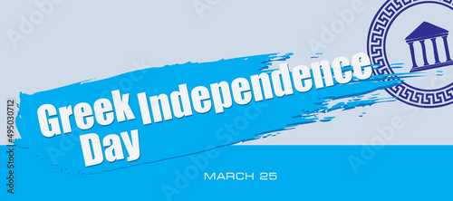 Card Greek Independence Day