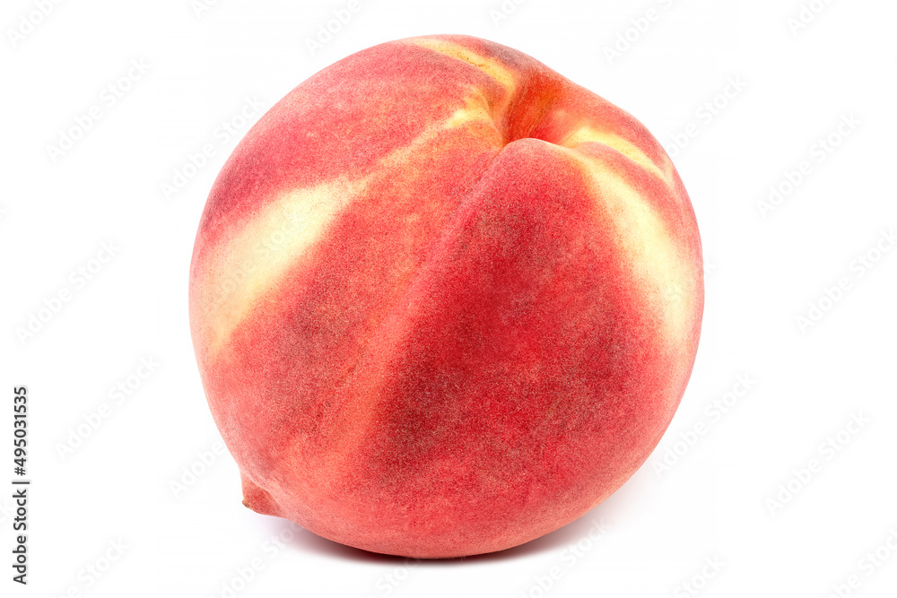 Fresh peach isolated on white background with clipping path Fresh peach isolated on white background with clipping path