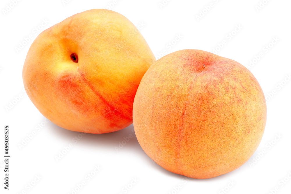 Fresh golden peaches isolated on white background with clipping path
Fresh golden peaches isolated on white background with clipping path