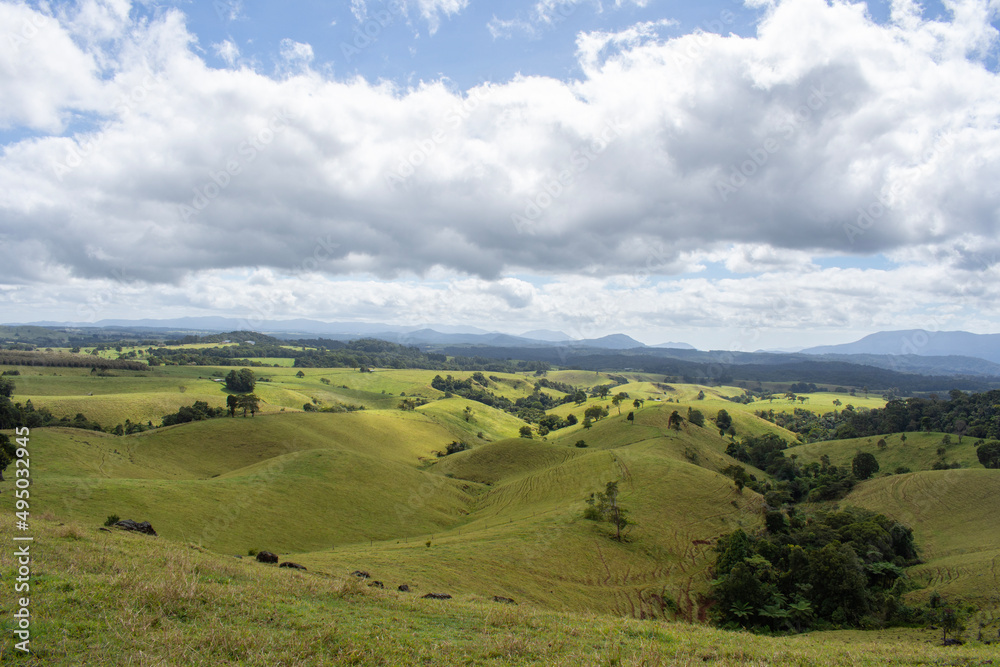 Rolling Hills in the Atherton Tablelands (Queensland, Australia).