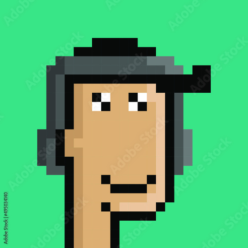 NFT, non fungible tokens crypto art, NFT blockchain, Pixel art character on background