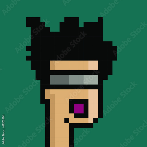 NFT, non fungible tokens crypto art, NFT blockchain, Pixel art character on background