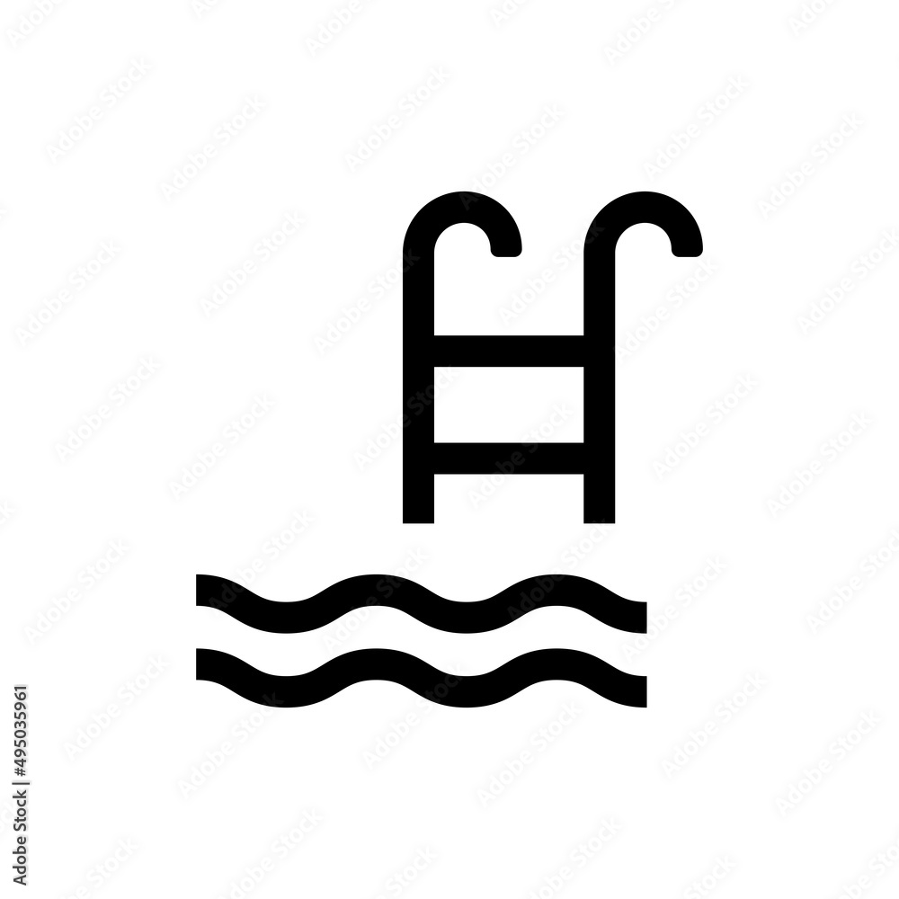 swimming pool flat icon vector swimming pool flat icon vector
