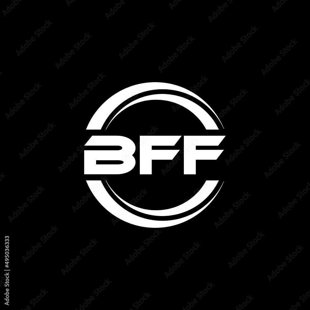 BFF letter logo design with black background in illustrator, vector logo modern alphabet font overlap style. calligraphy designs for logo, Poster, Invitation, etc. BFF letter logo design with black background in illustrator, vector logo modern alphabet font overlap style. calligraphy designs for logo, Poster, Invitation, etc.