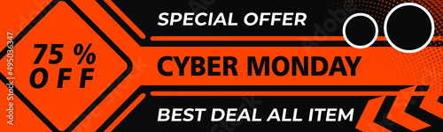 cyber monday banner design