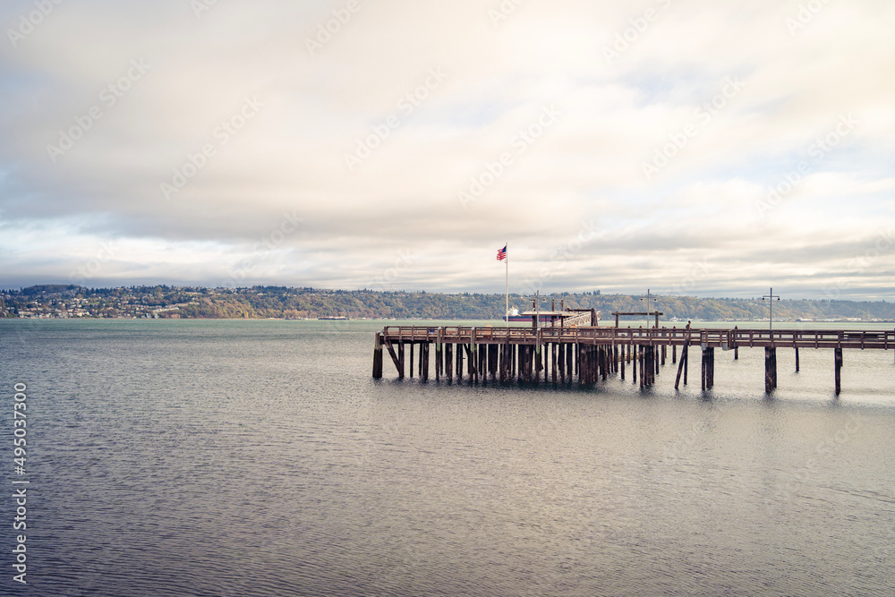 Obraz premium pier on the beach