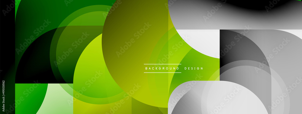 Round triangle shapes lines and circles. Geometric vector illustration for wallpaper banner background or landing page Round triangle shapes lines and circles. Geometric vector illustration for wallpaper banner background or landing page