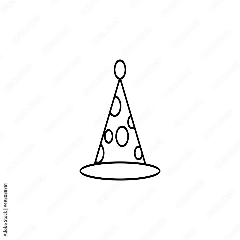 Fototapeta premium clown hat vector illustration design