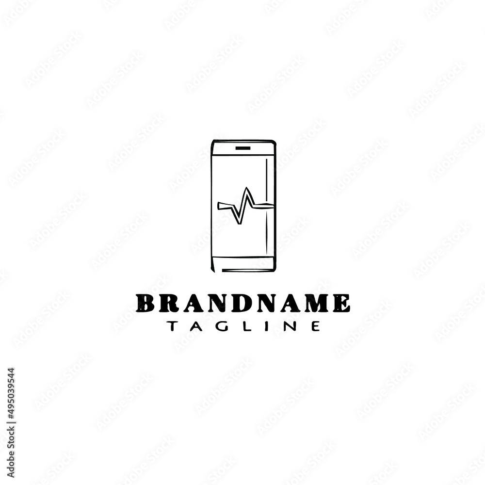 smart phone logo cartoon icon design template black isolated vector smart phone logo cartoon icon design template black isolated vector