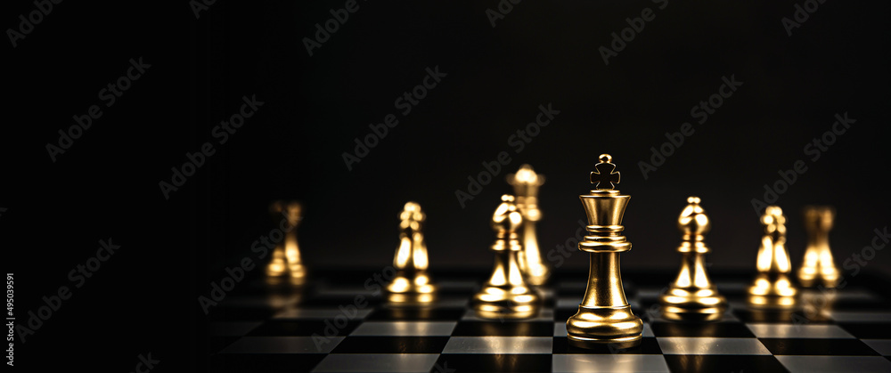 Close-up king chess standing with knight and bishop teamwork concepts of volunteer or challenge of business team or wining and leadership strategy and organization risk management or team player. Close-up king chess standing with knight and bishop teamwork concepts of volunteer or challenge of business team or wining and leadership strategy and organization risk management or team player.