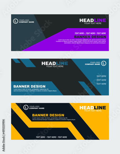 set of banner deisgn