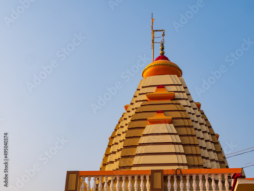 Beautifully painted Kalasa of Ganesha temple photo