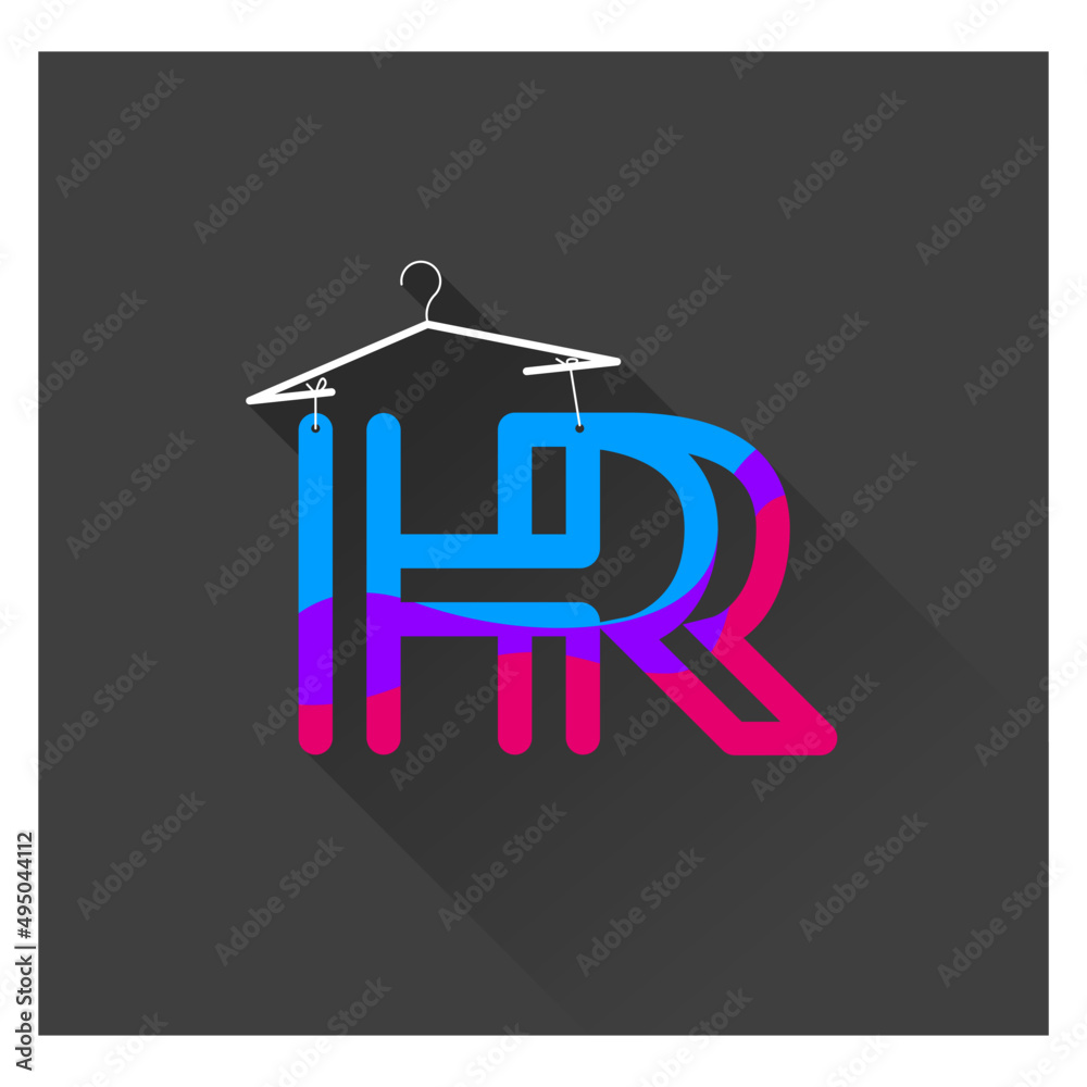 HR clothing Hanger logo Design